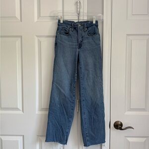 Good American Medium Blue Flare Jeans